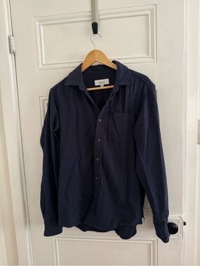 Anián Navy Long-Sleeve Button-Up Shirt